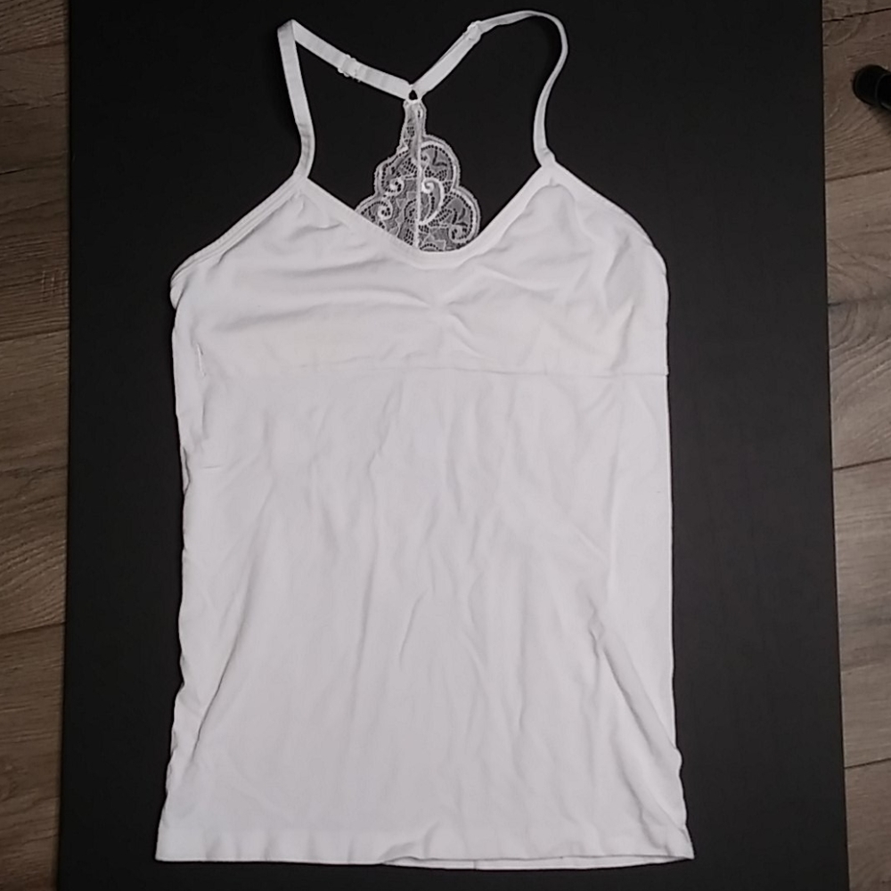 white tank top